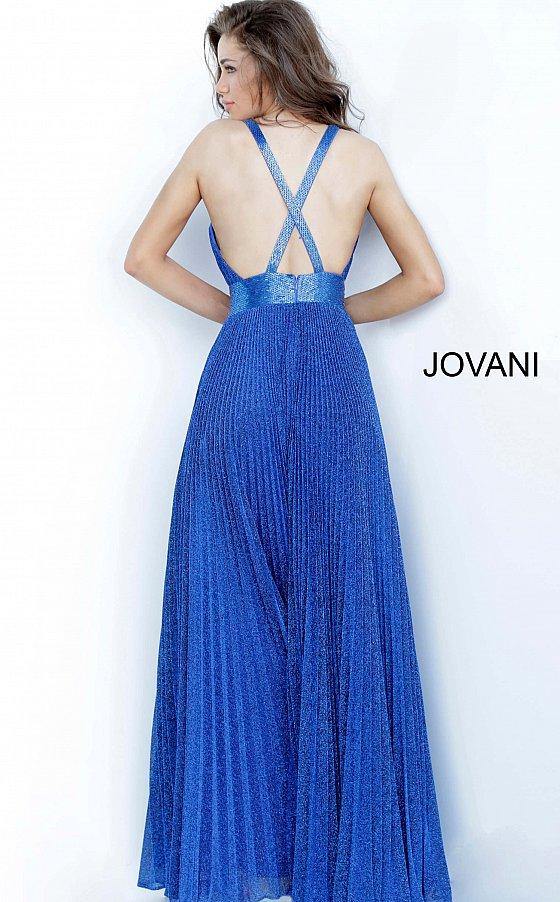 JVN By Jovani Long Formal Pleated Prom Gown JVN2089 - The Dress Outlet Jovani