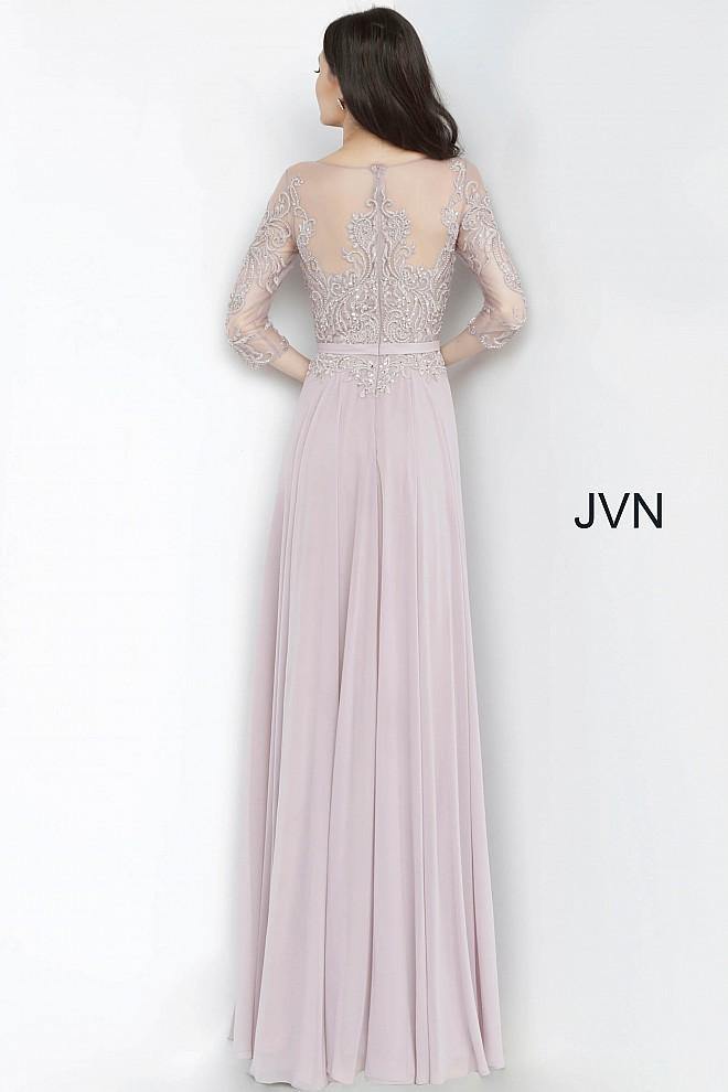 JVN by Jovani Long Formal Prom Gown JVN2167 Mauve - The Dress Outlet Jovani