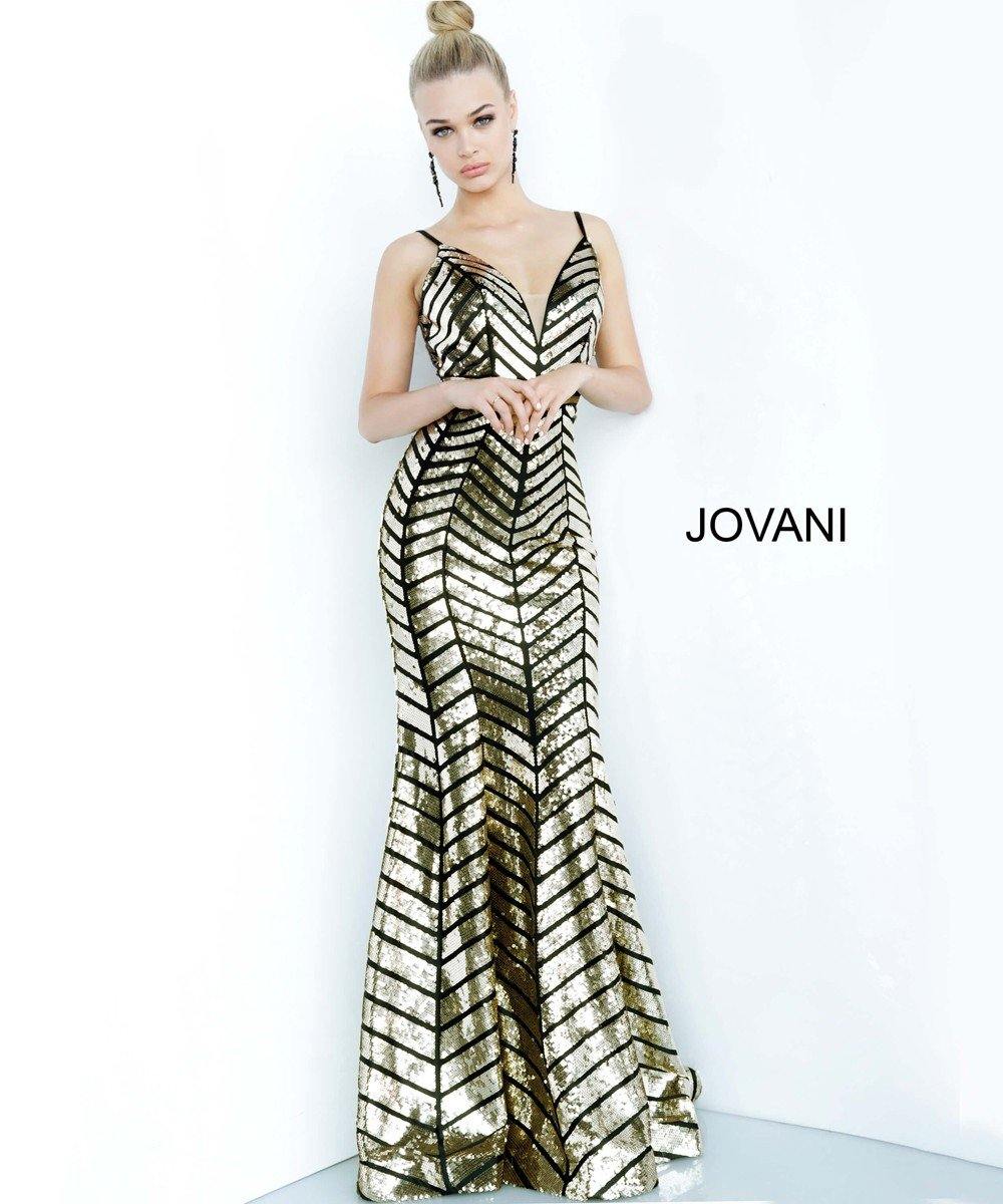 Jovani Long Fitted Sequin Dress JVN2244 - The Dress Outlet