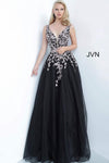 JVN By Jovani Long Sleeveless Prom Ball Gown JVN2302 - The Dress Outlet Jovani