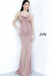 JVN By Jovani Long Formal Prom Dress JVN2375 Copper - The Dress Outlet Jovani