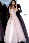 JVN By Jovani Long Prom Gown JVN3388 Light Pink - The Dress Outlet Jovani