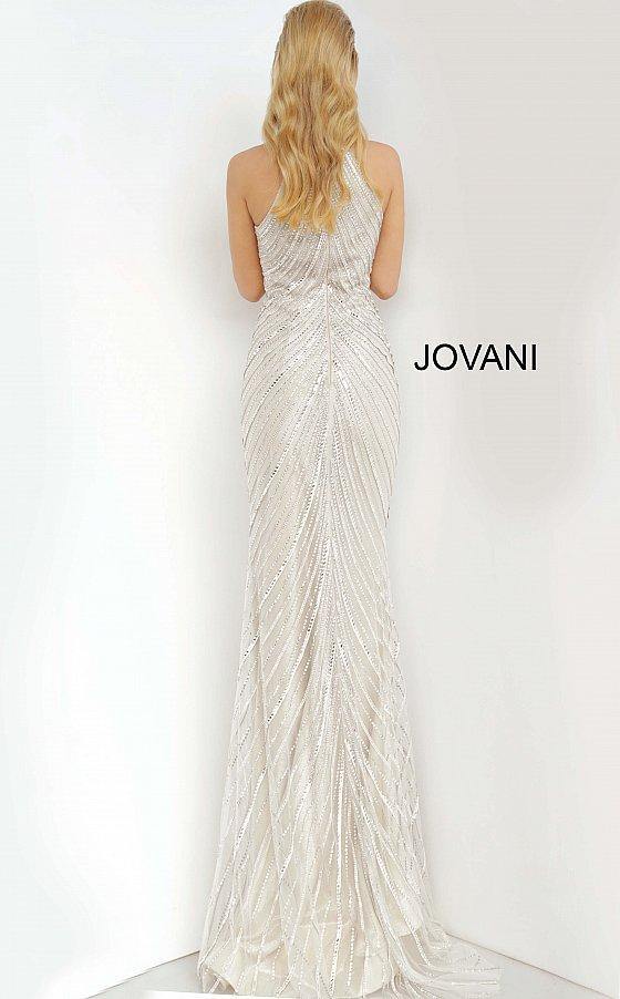 JVN By Jovani Long Formal Halter Prom Gown JVN3833 - The Dress Outlet Jovani