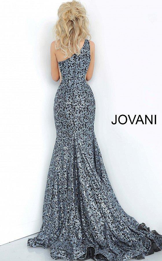 JVN By Jovani Long Prom Fitted Lace Dress JVN3927 - The Dress Outlet Jovani