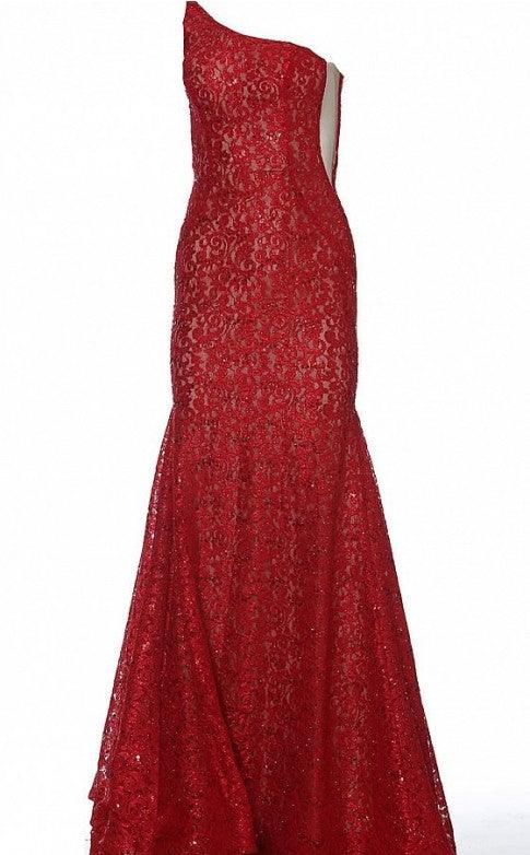 Jovani Long Prom Fitted Lace Dress 3927 - The Dress Outlet