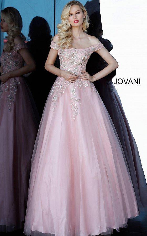 JVN By Jovani Long Formal Prom Ball Gown JVN3929 - The Dress Outlet Jovani