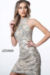 Jovani Beaded Sleeveless Prom Short Dress JVN4295 - The Dress Outlet