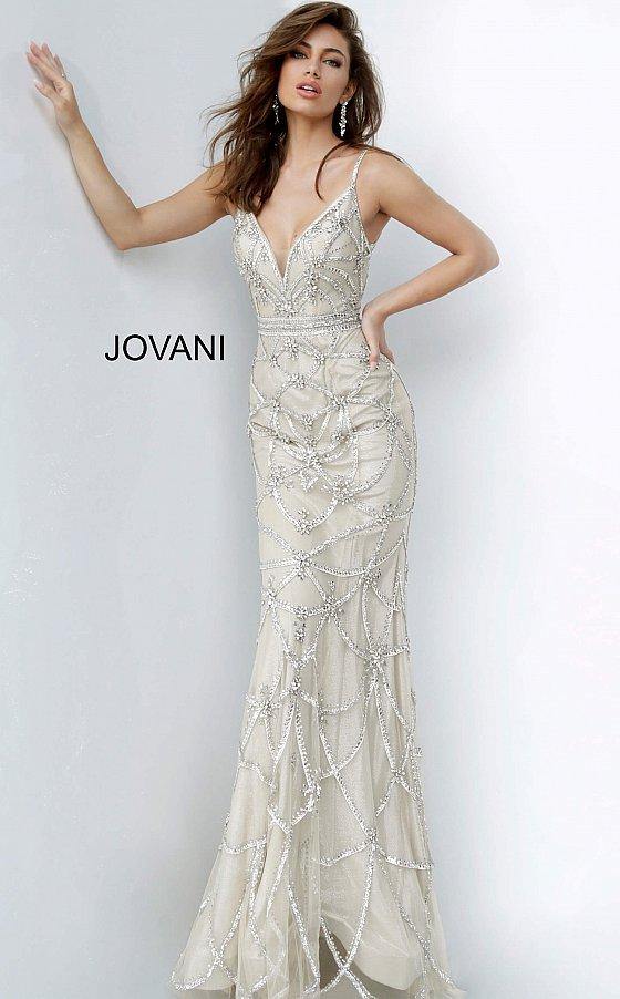 JVN By Jovani Long Formal Evening Dress JVN4304 - The Dress Outlet Jovani