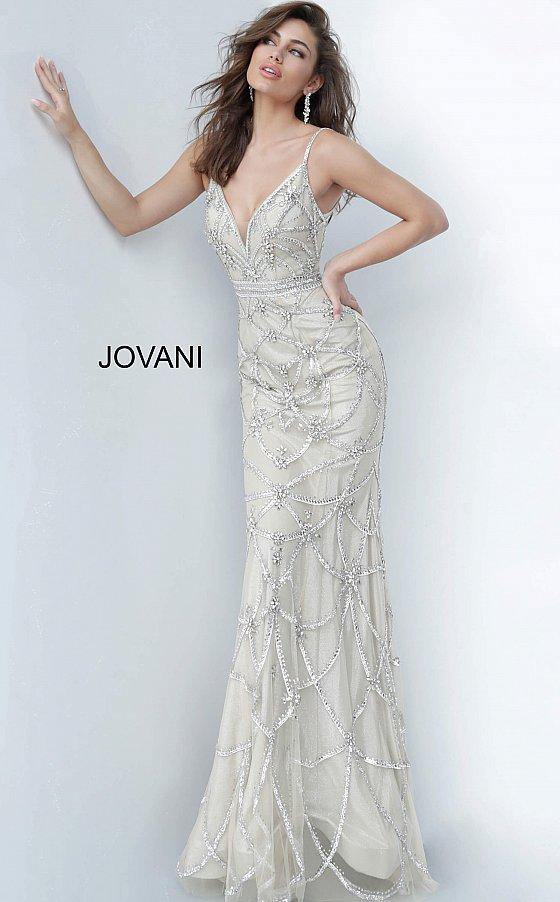 JVN By Jovani Long Formal Evening Dress JVN4304 - The Dress Outlet Jovani