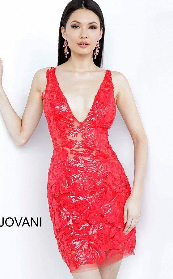 JVN By Jovani Short Cocktail Prom Dress JVN4552 - The Dress Outlet Jovani