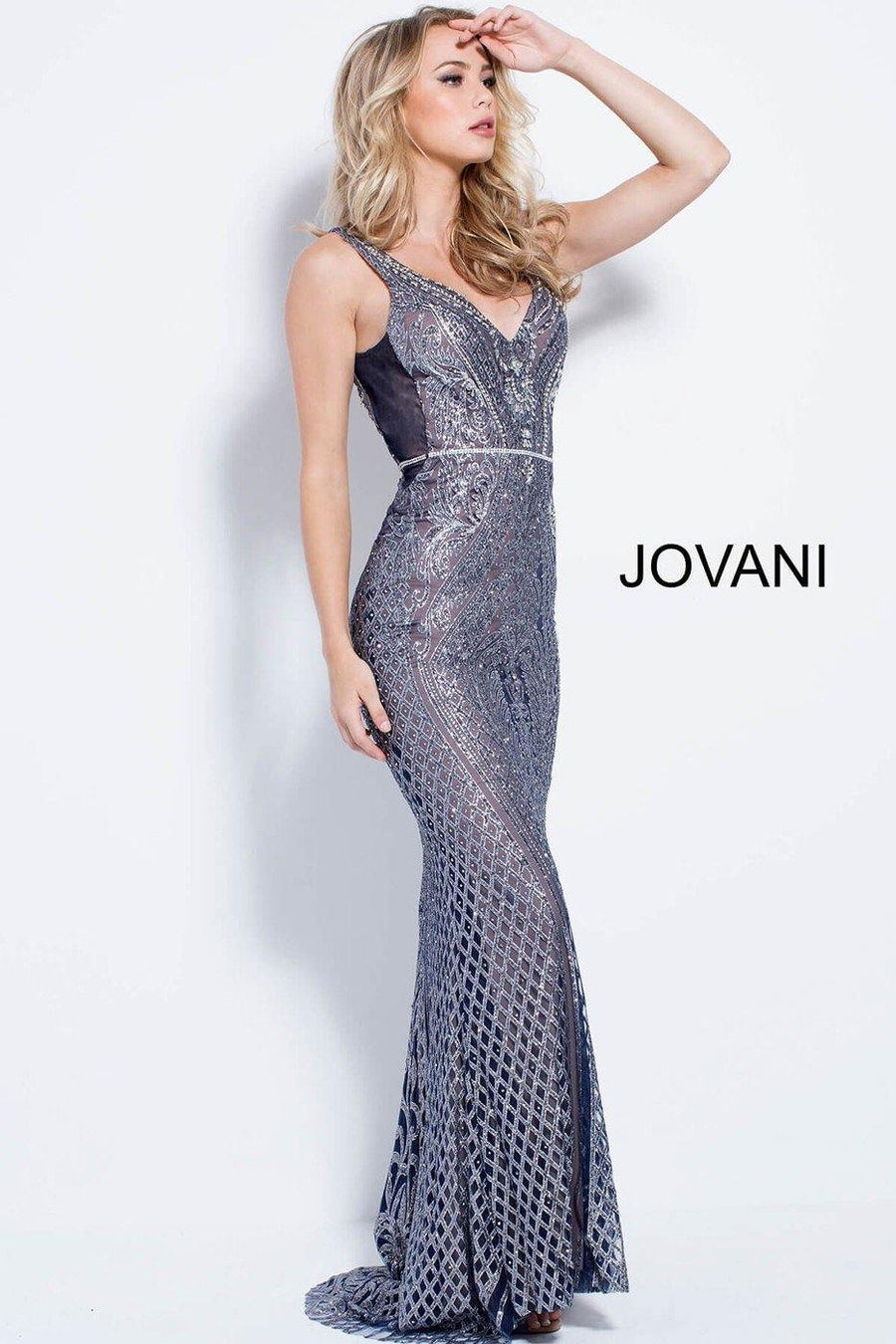 Jovani Long Fitted Dress Prom JVN55819 - The Dress Outlet