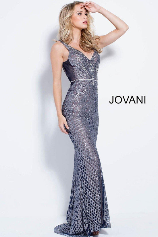 Navy/Silver Jovani 55819 Long Formal Dress Prom for $193.99 – The Dress ...