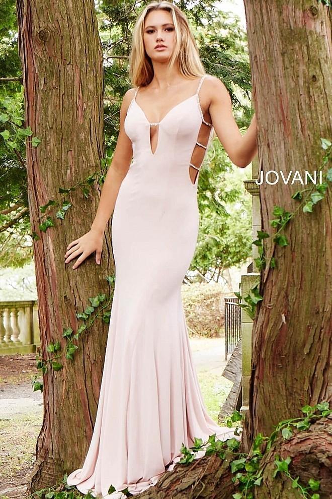 Jovani Long Sexy Fitted Prom Dress JVN57295 - The Dress Outlet