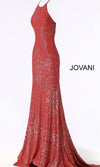 JVN By Jovani Lace Up Back Jersey Prom Dress JVN60137 - The Dress Outlet Jovani