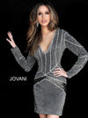 Jovani  Short Beaded Homecoming Dress JVN61712 - The Dress Outlet