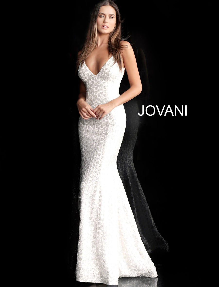 Jovani Long Fitted Wedding Dress JVN63456 - The Dress Outlet