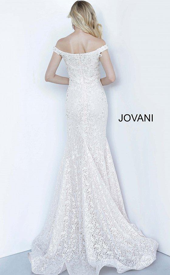 JVN By Jovani Long Formal Prom Lace Gown JVN66663 - The Dress Outlet Jovani