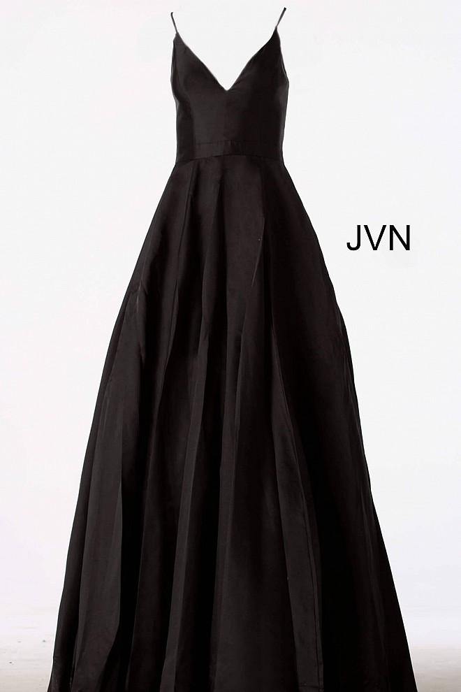 JVN By Jovani Spaghetti Straps A Line Prom Gown JVN66673 - The Dress Outlet Jovani