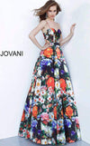 JVN By Jovani Long Floral Prom Ball Gown JVN66692 - The Dress Outlet Jovani