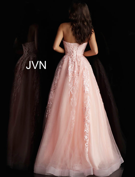 Blush Jovani 66970 Strapless Beaded Prom Ball Gown for $309.99 – The ...