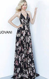 JVN By Jovani Long Formal Floral Dress JVN67406 - The Dress Outlet Jovani