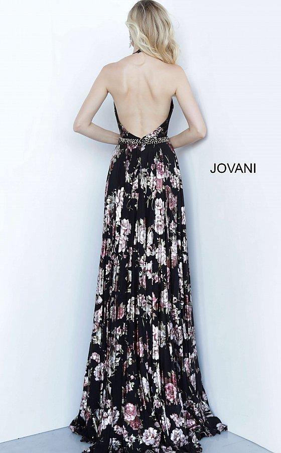 JVN By Jovani Long Formal Floral Dress JVN67406 - The Dress Outlet Jovani