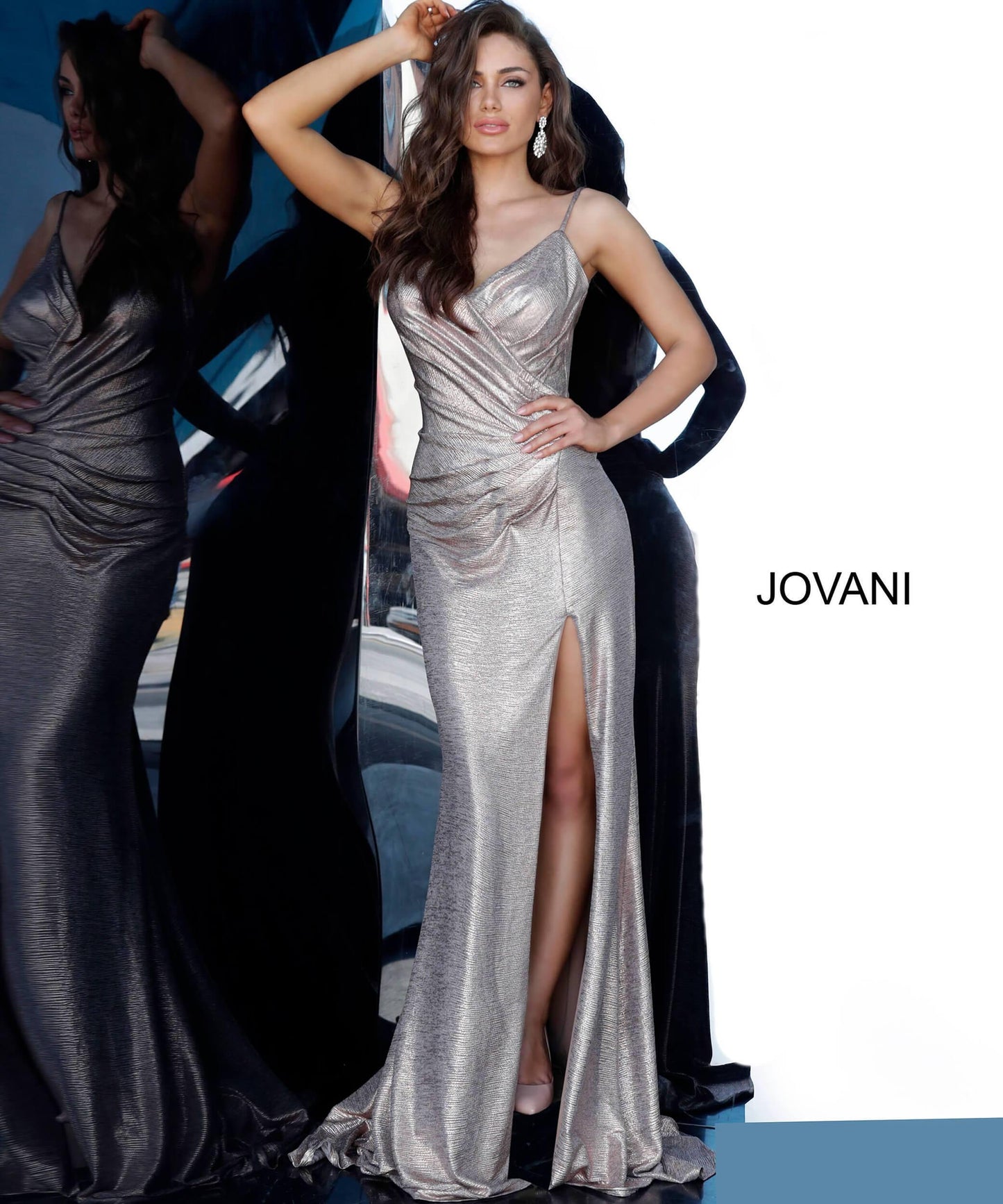 JVN By Jovani Long Formal Fitted Prom Gown JVN67798 - The Dress Outlet Jovani