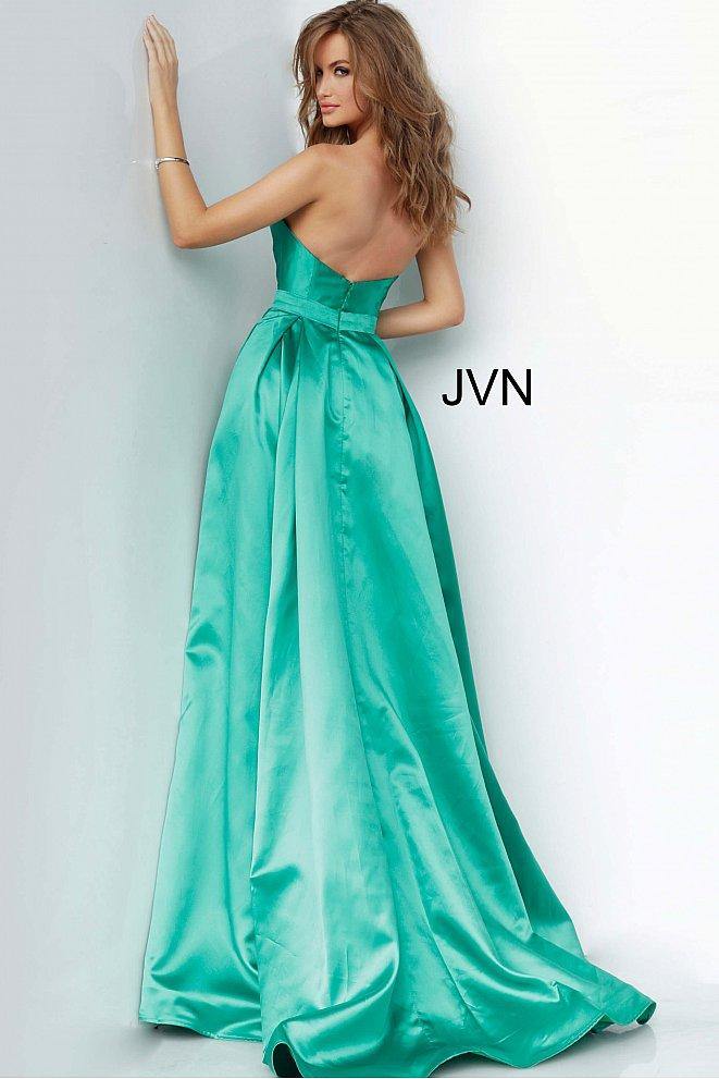 JVN By Jovani Long Pleated Prom Ball Gown JVN67858 - The Dress Outlet Jovani