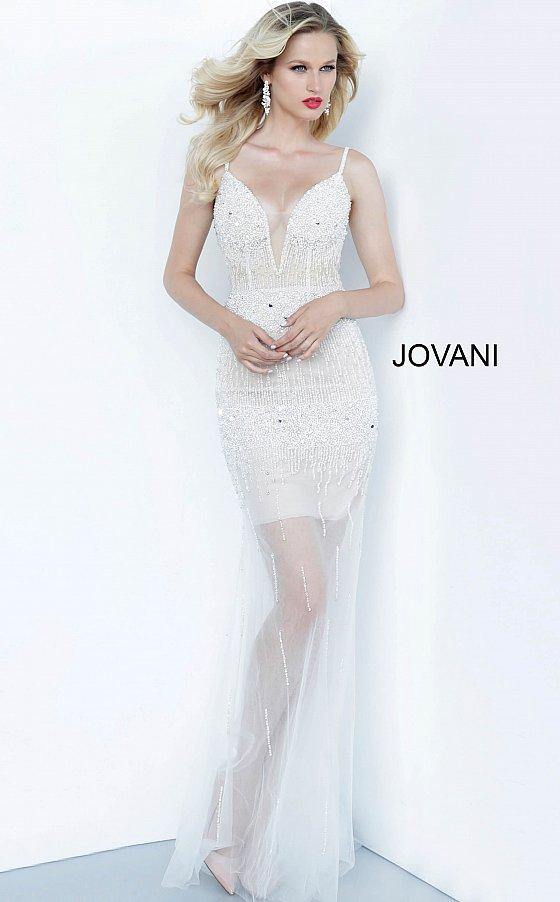 JVN By Jovani Long Wedding Dress JVN67924 - The Dress Outlet Jovani