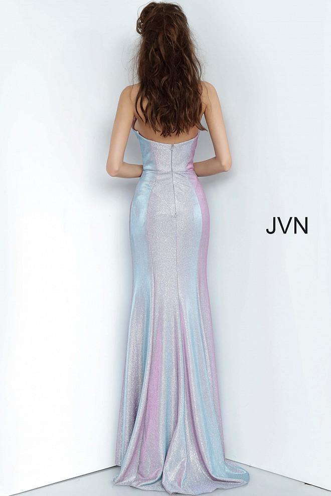 JVN By Jovani Long Formal Prom Dress JVN68190 Lilac - The Dress Outlet Jovani