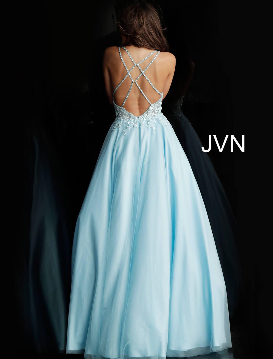 JVN By Jovani Long Plus Size Prom Ball Gown JVN68272 - The Dress Outlet Jovani