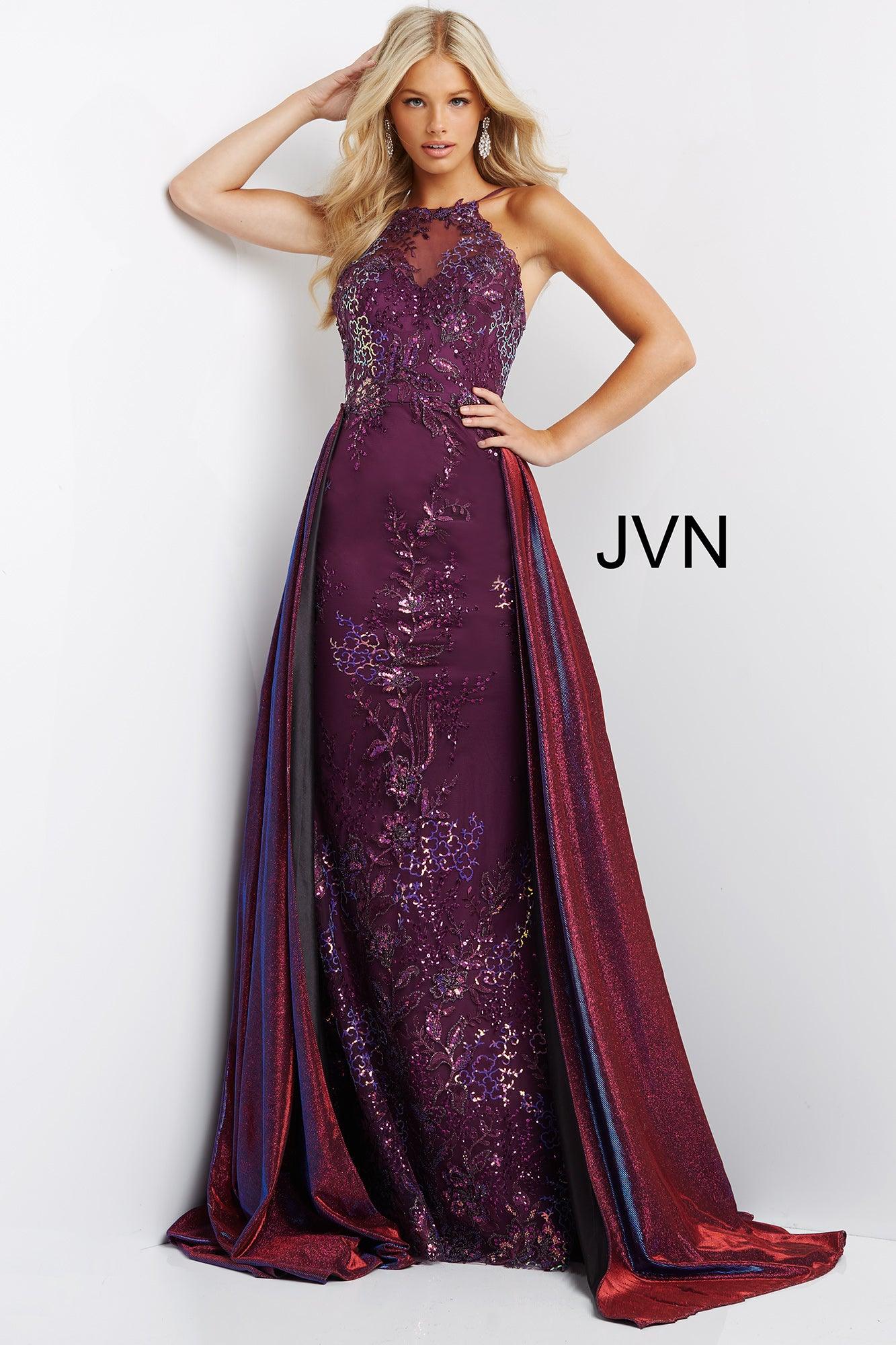 Jovani Embellished Backless Long Prom Dress 07379 - The Dress Outlet