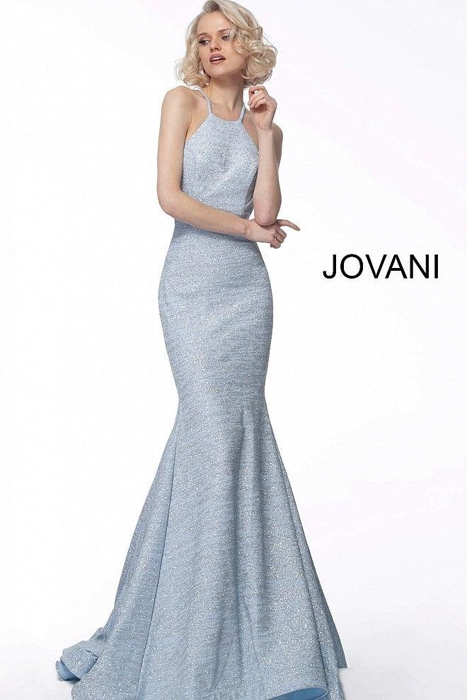 Jovani Halter Long Formal Prom Dress 65416 - The Dress Outlet