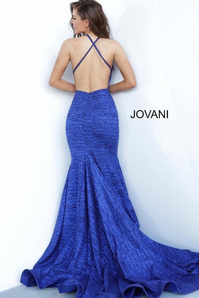 Jovani Halter Long Formal Prom Dress 65416 - The Dress Outlet