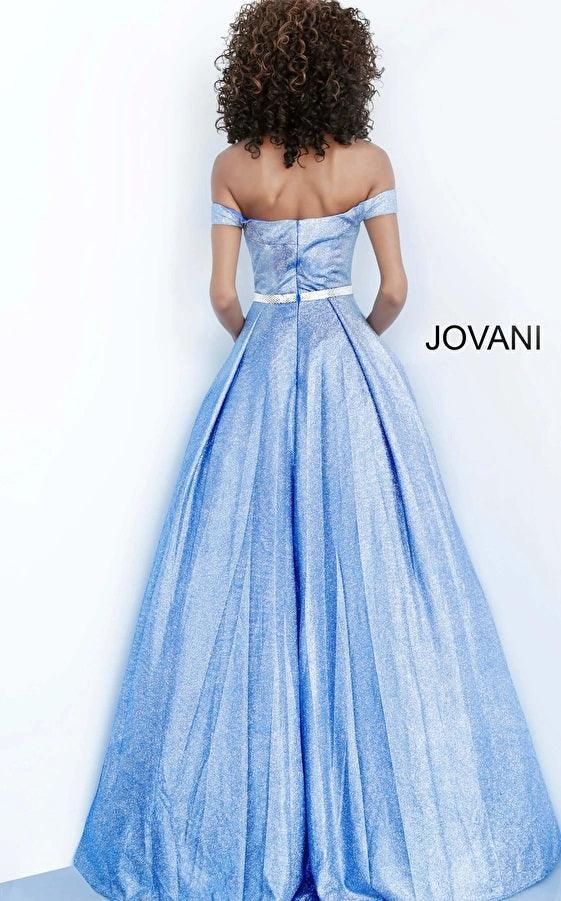 Jovani Off Shoulder Long Prom Ball Gown 66950 - The Dress Outlet