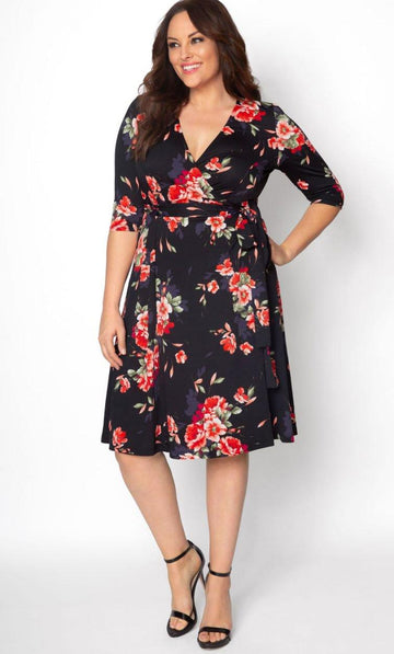 Kiyonna Short Formal Plus Size Dress for $98.0, – The Dress Outlet