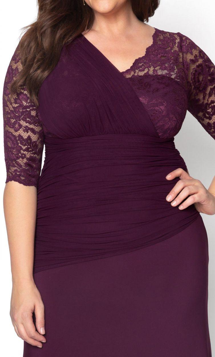 Kiyonna Evening Long Plus Size Gown - The Dress Outlet Kiyonna