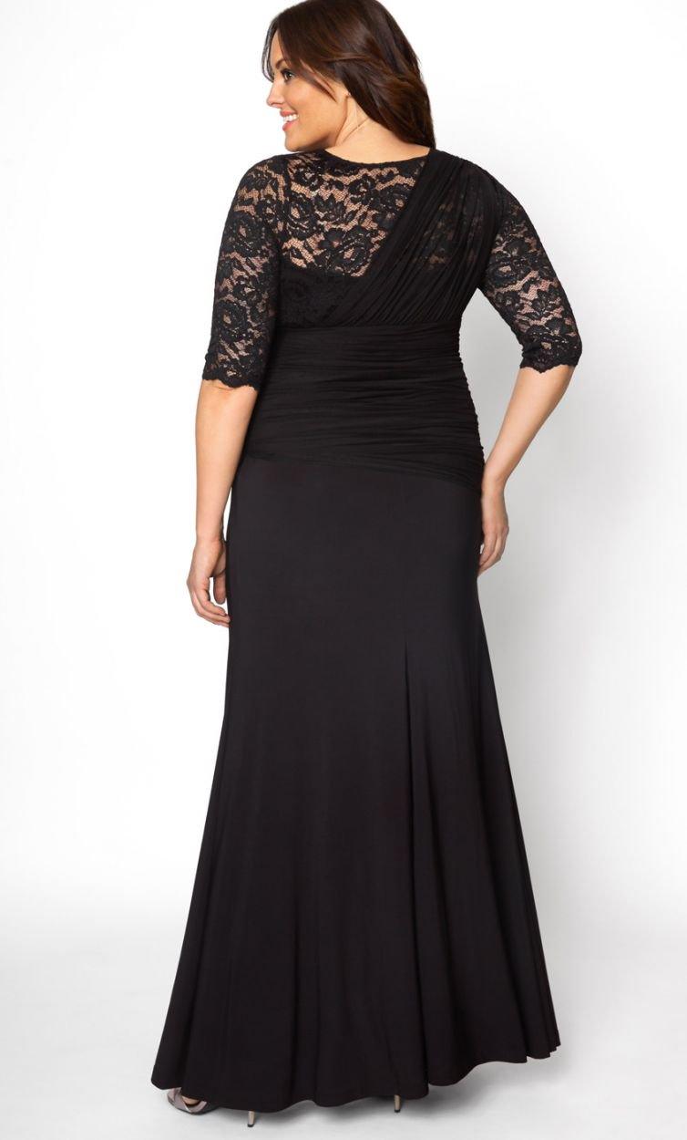 Kiyonna Evening Long Plus Size Gown - The Dress Outlet Kiyonna