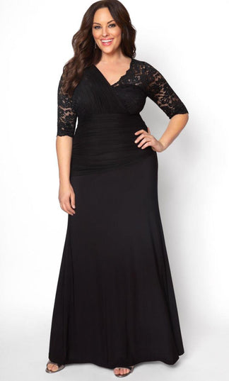 Plum Evening Long Plus Size Gown for $248.0 – The Dress Outlet