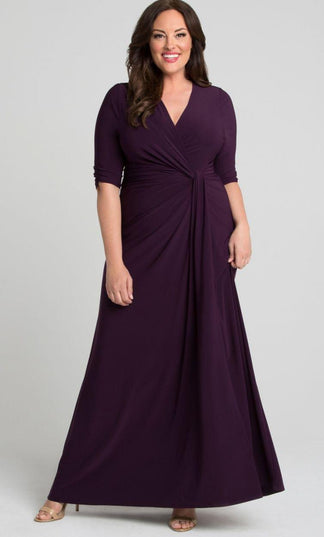 Purple Long Formal Dress Plus Size for $168.0 – The Dress Outlet