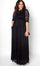 Kiyonna Long Plus Size Lace Dress - The Dress Outlet Kiyonna