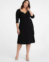 Kiyonna Short Formal Wrap Dress - The Dress Outlet