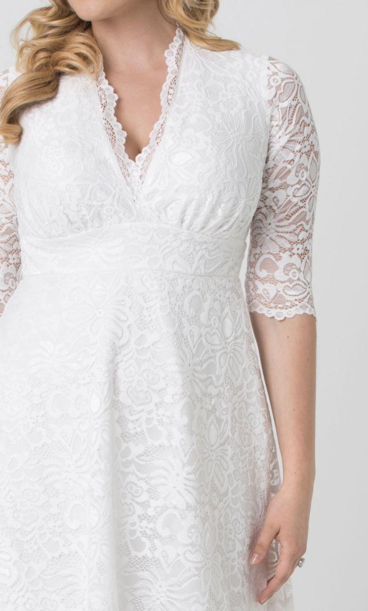 Kiyonna Short Plus Size Wedding Dress - The Dress Outlet Kiyonna