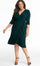 Kiyonna Short Plus Size Wrap Dress - The Dress Outlet Kiyonna