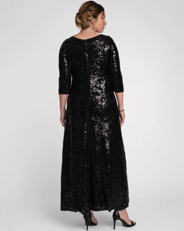 Kiyonna Socialite Sequin Gown - The Dress Outlet Kiyonna