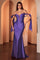 Prom Dresses Long Formal Slit Corset Prom Dress Purple