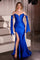 Prom Dresses Long Formal Slit Corset Prom Dress Royal