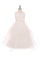 Lace and Pearl Tulle Flower Girls Dress - The Dress Outlet Cinderella Couture