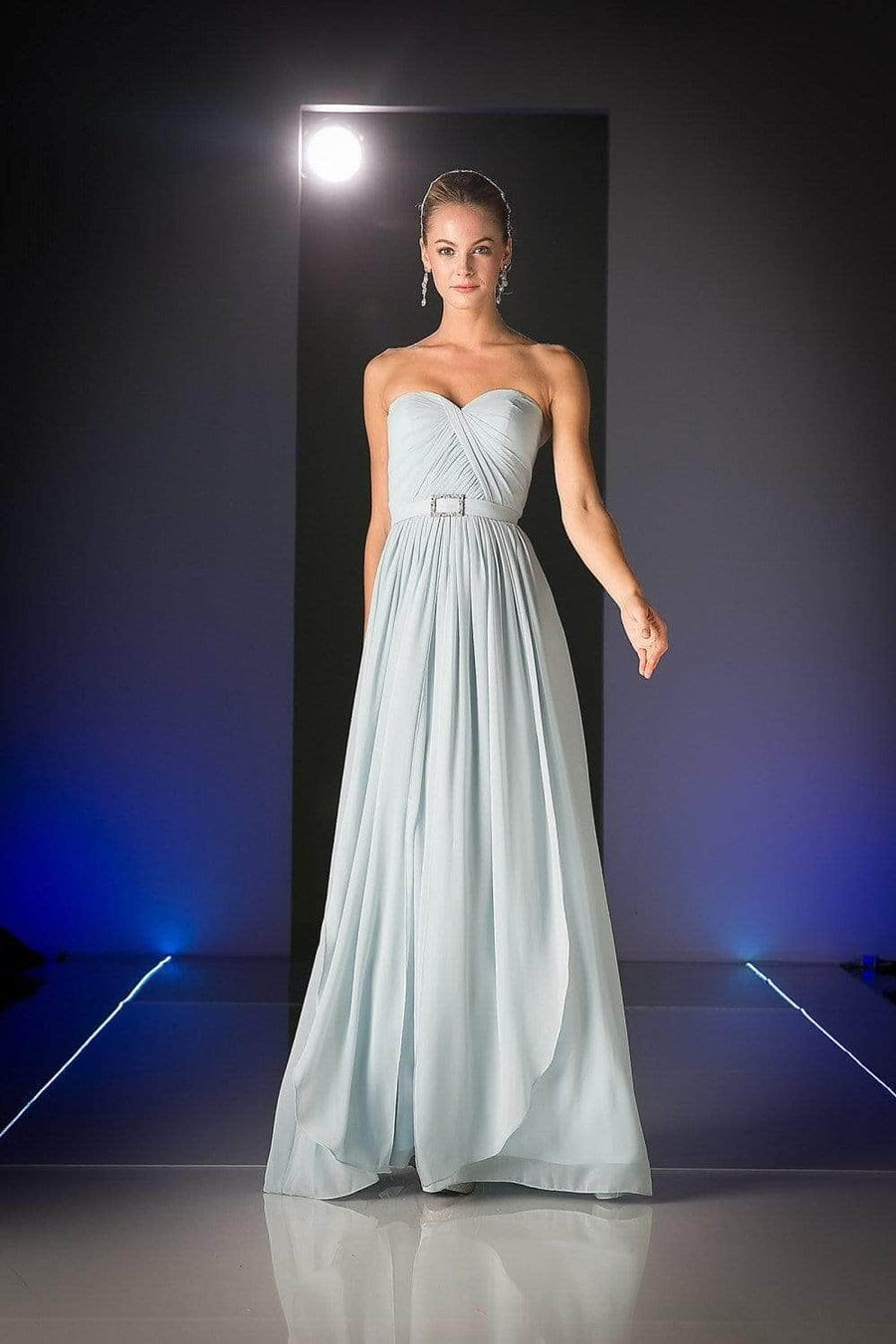 Long Strapless Formal Dress Bridesmaid - The Dress Outlet Cinderella Divine