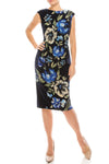 London Times Painted Floral Printed Sheath Dress - The Dress Outlet